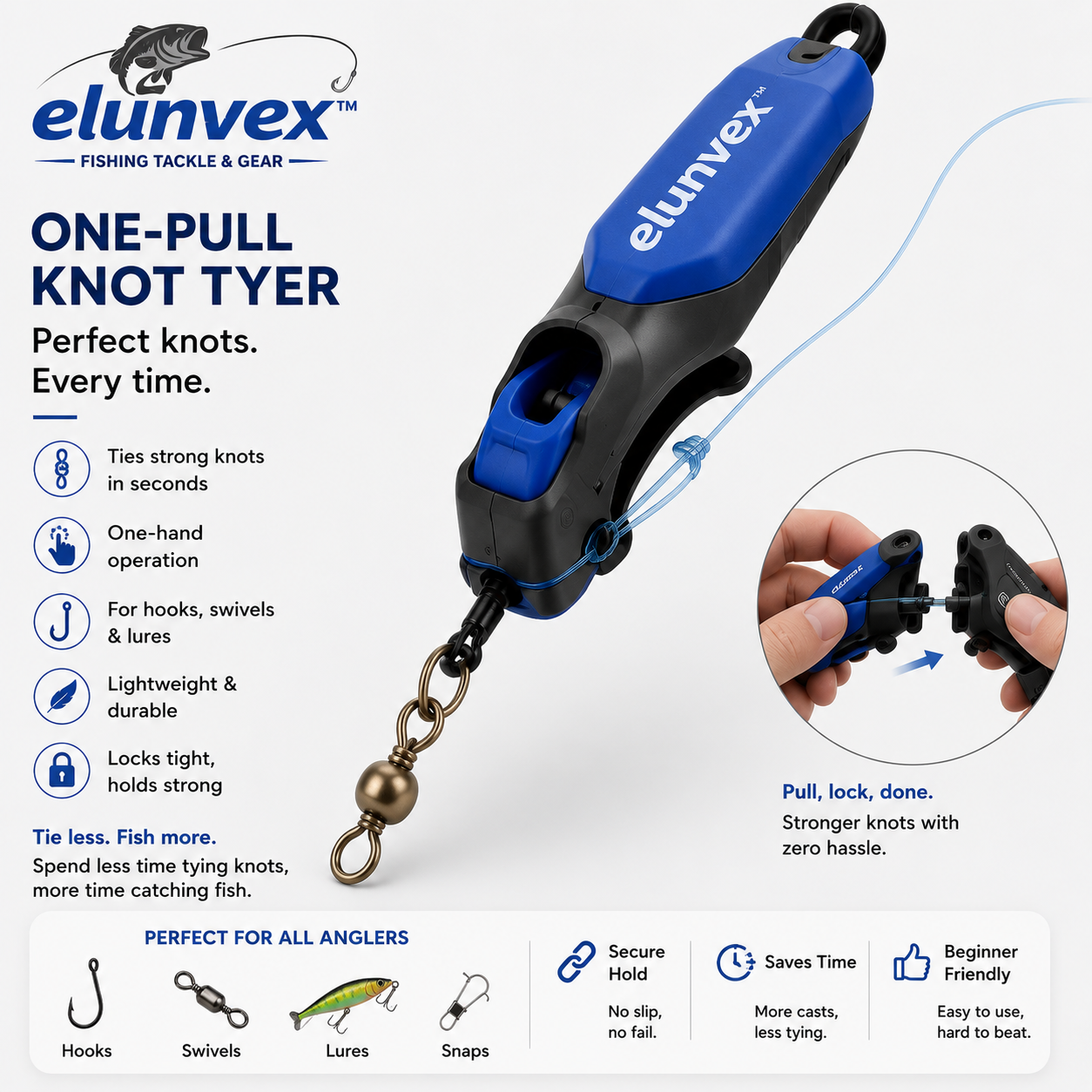 Elunvex™ QuickLock Fishing Knot Tool
